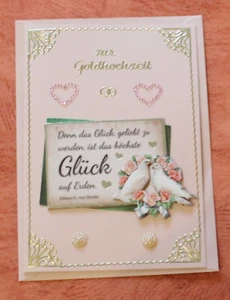 3D Karte - Zur Goldenen Hochzeit - Bild 1 von 1