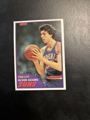 #79 West Alvin Adams 1981-82 Topps Cb15-4 alvan phoenix suns - Image 1 of 2