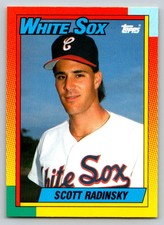 1990  Topps Traded #99T Scott Radinsky Rookie Card Chicago White Sox