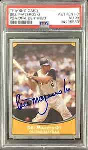 Bill Mazeroski Signed 1990 Pacific #39 Baseball Card HOF Autograph PSA/DNA - Picture 1 of 2