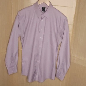 Joseph & Feiss Purple Pinstripe Dress Shirt 16 34-35 - Picture 1 of 6