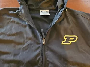 Chaqueta de Lluvia Champion Para Hombre Talla M 2XL Negra Con Capucha Cremallera Completa Ligera - Imagen 1 de 10