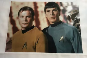 Star Trek Captain Kirk Dr Spock BLOCCO DA CUCIRE TRAPUNTA TESSUTO FILM - Foto 1 di 2