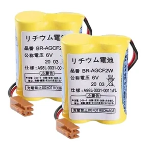 2x BR-AGCF2W 6V for Panasonic Battery for Fanuc A98L-0031-0011#L PLC Battery NEW - Picture 1 of 7