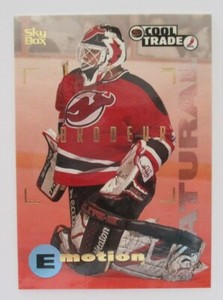 MARTIN BRODEUR New Jersey DEVILS 1996-97 DONRUSS Elite COOL TRADE HOCKEY CARD 18