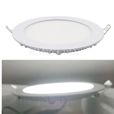 Luz de techo LED empotrada 18W 85-265V entrada luz diurna 6500K Downlights ultrafinos Foto 1 de 4