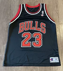 Vtg Chicago Bulls Michael Jordan Champion NBA Basketball Jersey 44 EUC Rare - Picture 1 of 6