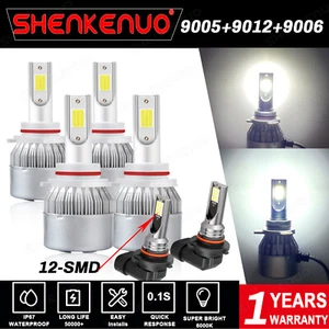 For Dodge RAM 1500 2500 3500 2013-15 LED Headlight Fog Light bulb With projector - Picture 1 of 12