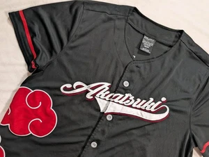 BoxLunch x Naruto Shippuden Akatsuki Baseball Jersey Mens Large Shirt Black - Picture 1 of 11