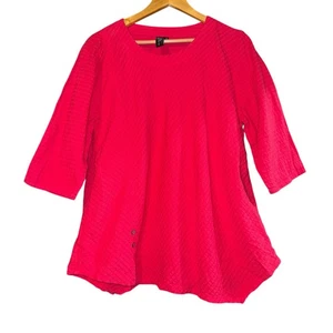 Focus Casual Life asymmetrisches hauchdünn strukturiertes Top Medium Lagenlook Art to Wear - Bild 1 von 8