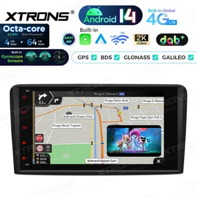 2K 8” DAB+ Autoradio Android 14 4G+64GB GPS Navi Gyroscope Für Audi A3 8P S3 RS3 - Bild 1 von 4