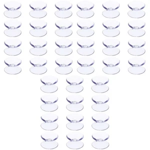 3 Count Suction Cups Double Sided Adhesive Pads for Mounting Glass Table Tops - Picture 1 of 12