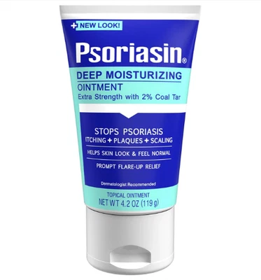 Ungüento para psoriasis alquitrán de hulla 2 % - Alivia la picazón, descamación y enrojecimiento 4,2 oz Foto 1 de 4