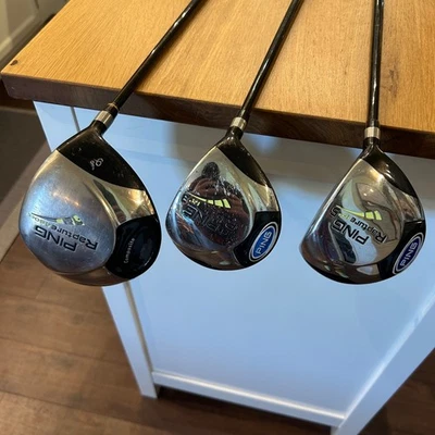 Ping Rapture Fairway Wood Set Driver, 3, 5, Golf Clubs Graphite Stiff Right Hand - Image 1 of 4