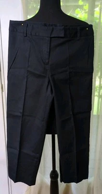 Unlisted by Kenneth Cole Stretch Capri Pants Women's 8, Black Straight - Image 1 of 4