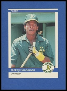 1984 Fleer #447 Rickey Henderson Baseballkarte - Bild 1 von 2
