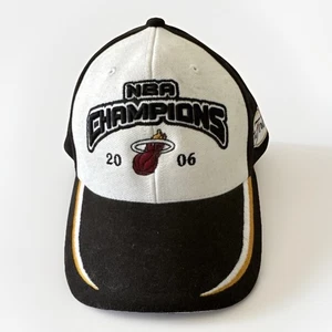 Miami Heat 2006 Elevation NBA Champions White Black Hat Cap Snap Back - Picture 1 of 7