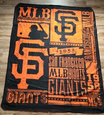 Manta polar naranja y negra de los Gigantes de San Francisco MLB Northwest  Foto 1 de 4