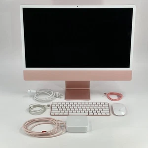 iMac 24 Pink 2021 3.2GHz M1 8-Core CPU/GPU 8GB RAM 512GB SSD - Bundle! - Afbeelding 1 van 7