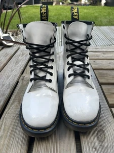 Dr. Martens White Patent Leather Size 6 Women’s - Picture 1 of 7