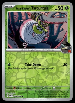 Team Rocket's Tarountula 019/182 SV10: Destined Rivals - Image 1 of 2