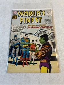 1961 World's Finest Comics DC # 122 Batman Superman Robin Silver Age - Foto 1 di 14