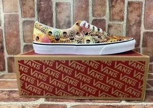 VANS Era (Bandana) Skate Shoe Sneaker Tie Dye Orange Canvas Skull Sz 11.5 Men - Picture 1 of 10