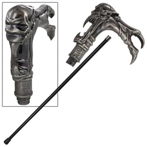 36" Galaxy Cyborg Alien Steel Shaft Novelty Walking Cane Stick Costume Prop - Picture 1 of 4