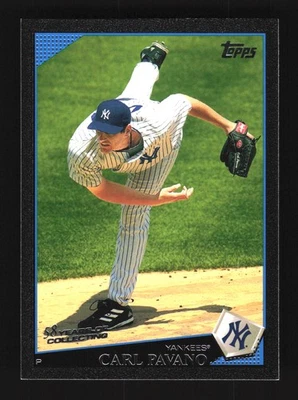 Carl Pavano New York Yankees 2009 Topps Black #151 SN /58 - Image 1 of 2