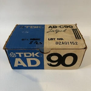Neu TDK AD-C90 Box mit 7 (6 versiegelt) akustischen dynamischen Kassetten - Bild 1 von 13
