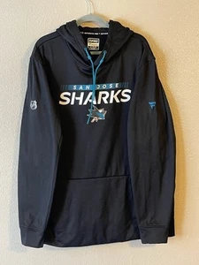 Men’s 3XL NWOT San Jose Sharks Fanatics Authentic Pro Performance Hoodie Black - Picture 1 of 8