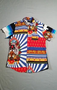 Camisa Reason manga corta estampado mixto talla L - Imagen 1 de 9