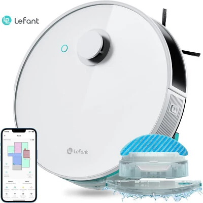 Lefant Saugroboter mit Wischfunktion 6,000Pa Staubsauger Robot LiDAR Navigation - Bild 1 von 4