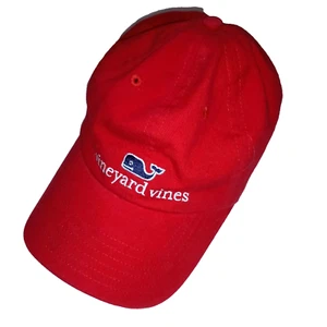 Vineyard Vines Logo Hat Unisex Adult Color Red Cap Adjustable - Picture 1 of 6