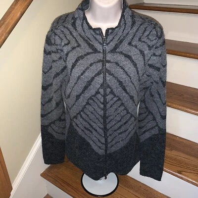 MONO RENO Boutique Zebra Target Sudadera con Capucha Cárdigan con Cremallera Suéter Talla S ❤️tb1020 Foto 1 de 4