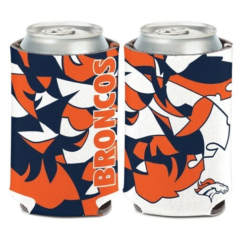 NFL DENVER BRONCOS CAN HOLDER COOZIE KOOLER HUGGER SET OF THREE NEW Cover