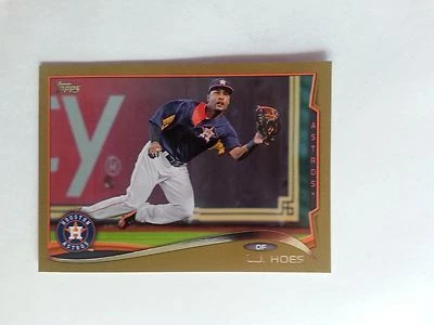 2014 Topps L.J. Hoes #647 Gold Border Houston Astros - Image 1 of 2