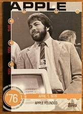 STEVE WOZNIAK APPLE FOUNDER 2015 TOPPS BASEBALL HISTORY #9A INSERT CARD