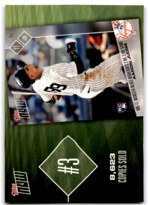 2018 Topps Now Top 10 Aaron Judge New York Yankees #TN-3 - Image 1 of 2
