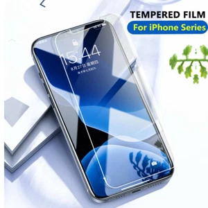 5X For iPhone 14 13 XS 11 Pro 12 Pro X XR SE Tempered Glass 9H Screen Protector - Picture 1 of 12
