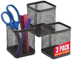 Pen Holder Cup for Desk Wire Mesh Cup Pencil Holder Metal Pencil Organizer Ma... - Picture 1 of 6