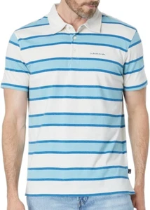 Polo QUIKSILVER STRIPE LITE 3 para hombre - WDW3 - mediano - nuevo con etiquetas - ÚLTIMO - Imagen 1 de 3