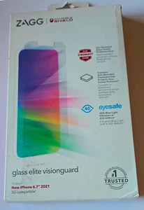 NEW ZAGG InvisibleShield Glass Elite VisionGuard for Apple iPhone 13 Pro Max - Picture 1 of 6