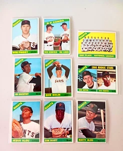 Lot of 1966 Topps SF. GIANTS vintage baseball JIM HART, MATTY ALOU - Picture 1 of 4