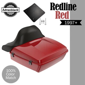 REDLINE RED Rushmore Chopped Tour Pack Wrap Around For Harley/Softail 97+ - Imagen 1 de 12
