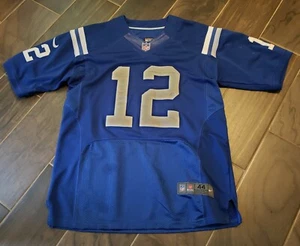 Andrew Luck On Field Nike Elite Size 44 Jersey NFLplayers Blue Embroidered - Picture 1 of 5