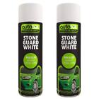 Autotek White Stone Guard Protects Against Chips Aerosol Spray Paint 500Ml X2
