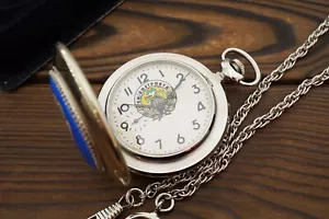 Molnija 3602 18j Kiev Enamel Archangel Michael vintage military pocket watch - Picture 1 of 9