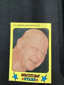 1986 Baron Von Rashcke Monte Gum Wrestling Stars 12 WWF WWE Card - Picture 1 of 6