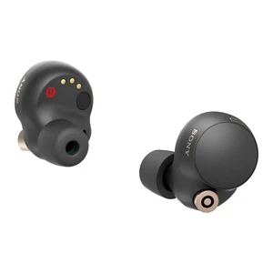 Un par de auriculares de repuesto inalámbricos verdaderos Sony WF-1000XM4 negros - Imagen 1 de 2